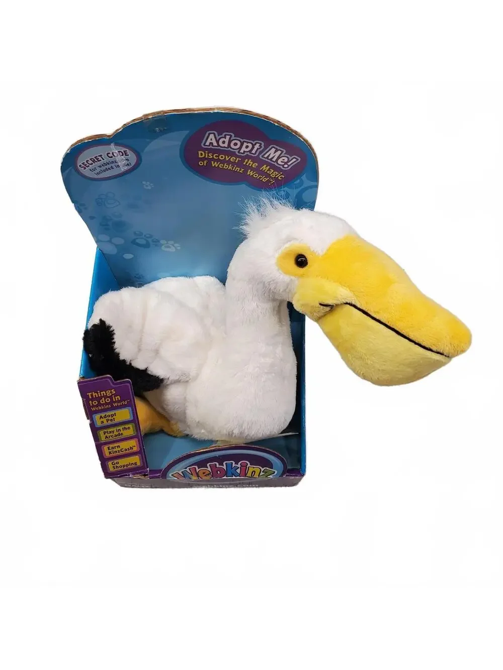 Webkinz Pelican Plush with Box and Code RARE 11